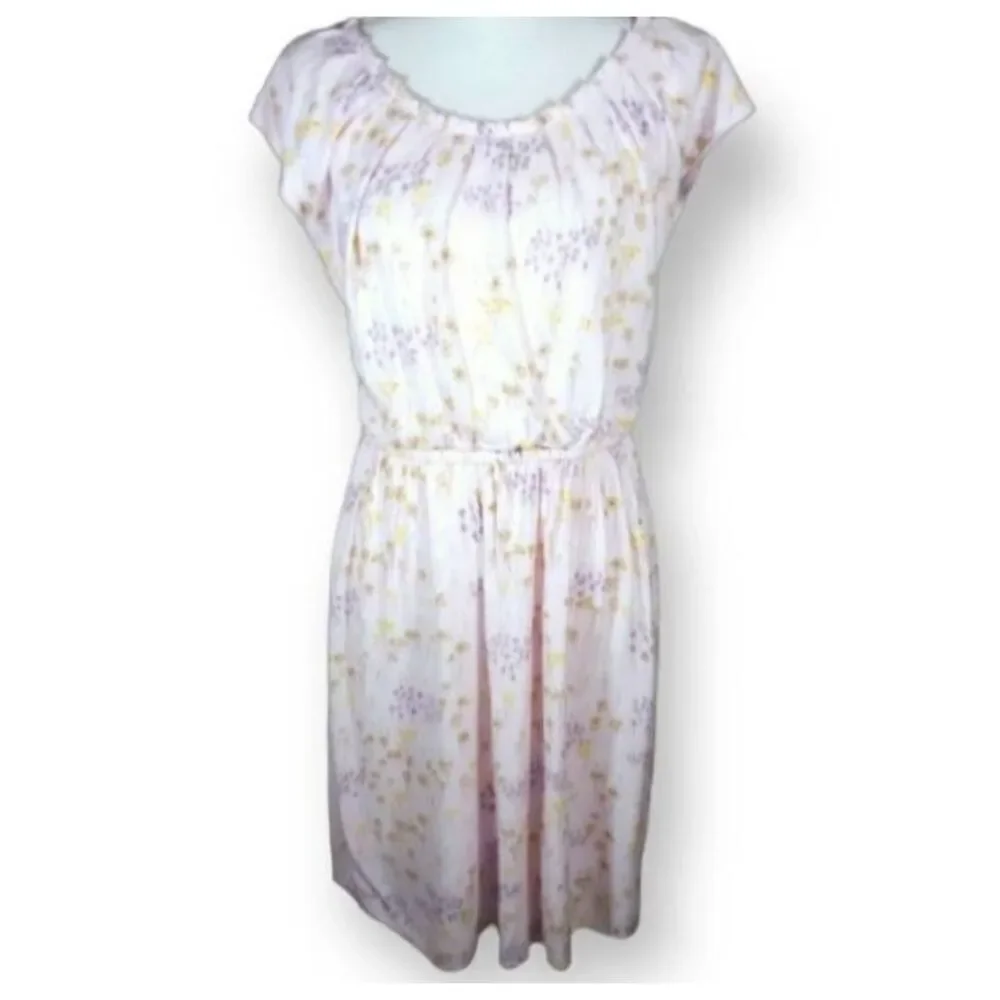 LC LAUREN CONRAD PINK, PURPLE, YELLOW FLORAL DRESS SZ.L/XL EUC. - Picture 2 of 7